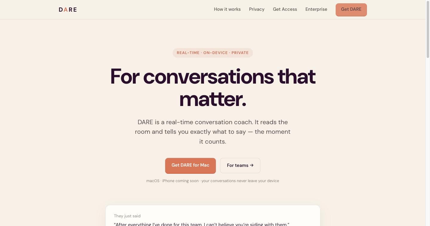 On-Device Communication Coach screenshot